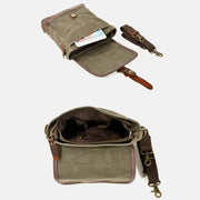 Small Canvas Shoulder Bag for Men Casual Crossbody Handbag Purse