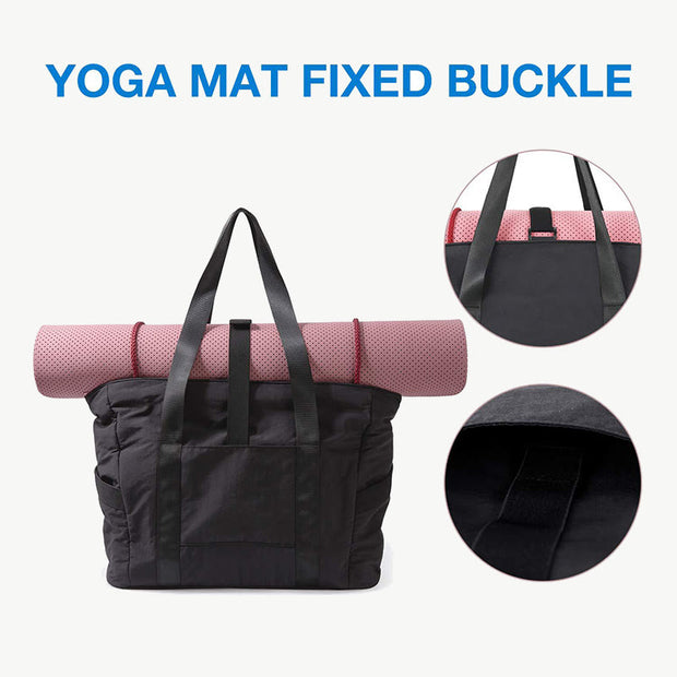 Multifunctional Fitness Tote For Yoga Mat Womens Protable Shoulder Bag