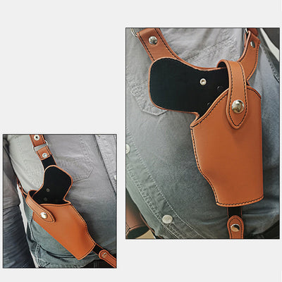 Real Leather Shoulder Holster Hidden Underarm Bag fits Glock 17/19/43/48