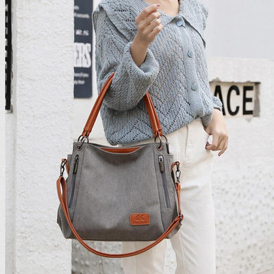 Large Capacity Casual Canvas Crossbody Bag