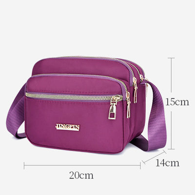 Super Large Capacity Multi-Compartment Waterproof Casual Crossbody Bag