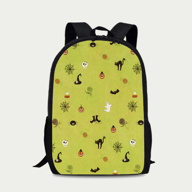 Backpack For Halloween Party Funny Pumpkin Daily Travel Schoolbag