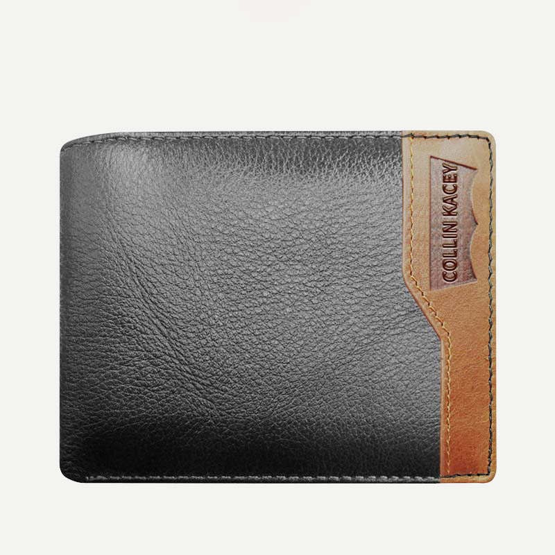 Mens Retro Bifold Short Roomy Leather Wallet Multi Style Optionals