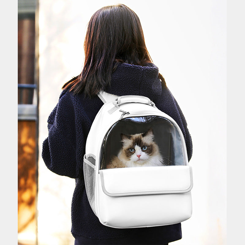 Pet Carrier Backpack Ventilated Design Cats Travel Backpack for Small Medium Pets