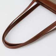 Nylon Tote For Commuter Durable Leather Large Women Shoulder Bag