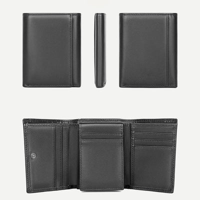 RFID Leather Wallet for Men Front Pocket Slim Trifold Wallet