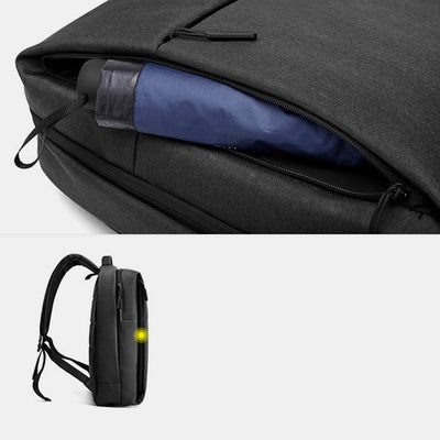 Waterproof USB Charging Multi-Pocket Backpack