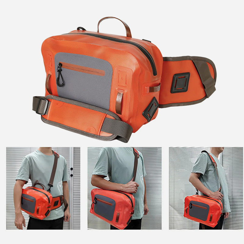 IPX7 Waterproof Lumbar Pack For Sports Fishing Hip Waist Bag