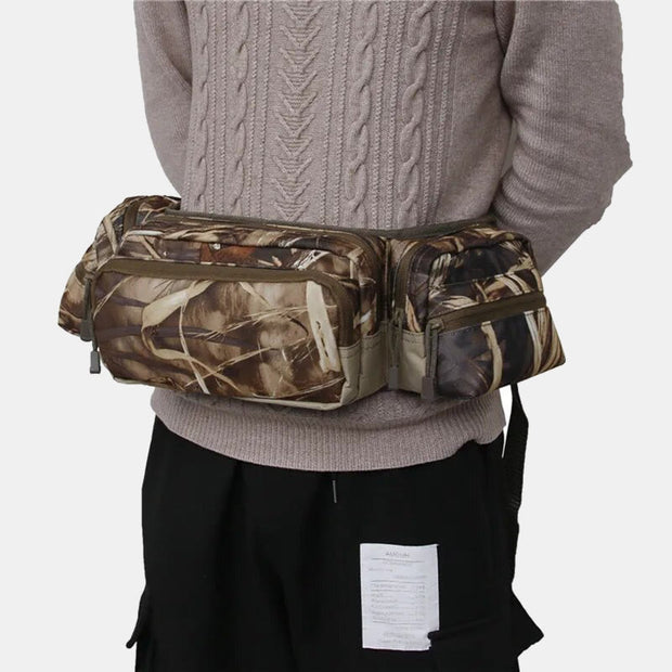 Large Waist Bag for Men Camo Waist Pack Belt Bag