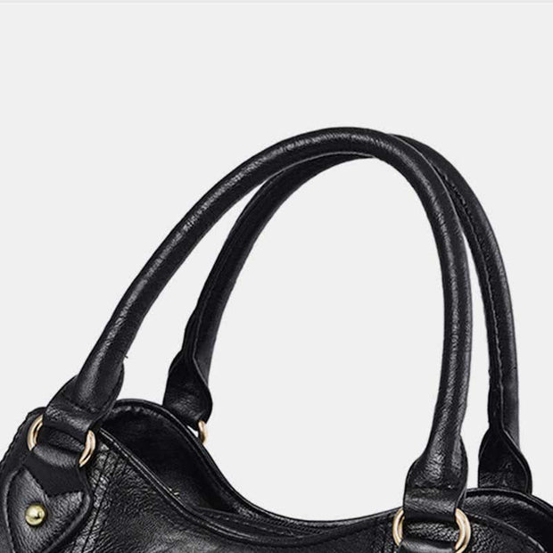 Women Handbag Purse Triple Compartment Satchel Messenger Tote Crossbody Bag