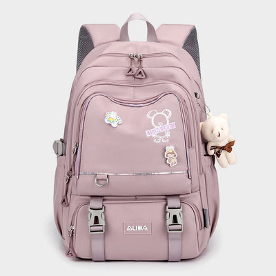 Backpack for Women Multi-Pocket Large Capacity Polyester Fiber School Daypack