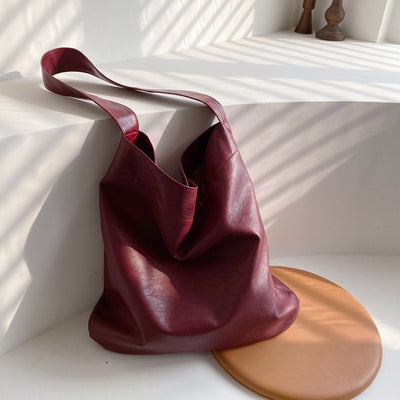 Soft Vegan Leather Tote For Women Commuter Classic Shoulder Bag