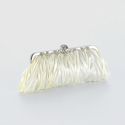 Evening Bag For Women Wedding Party Bride Pleated Chain Bag