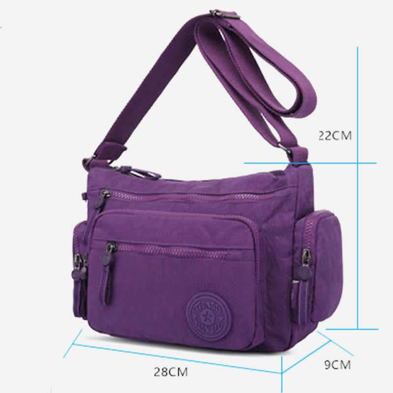 Women Shoulder Handbag Roomy Multiple Pockets Crossbody Bag Ladies Purse