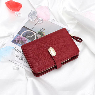 Wallet for Women Minimalist Multi-Slot Credit Card Holder Shopping Purse