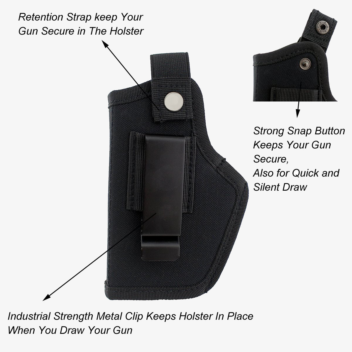 Concealed Carry Holster Women Men Outdoor Tactical Leather Pouch Holster