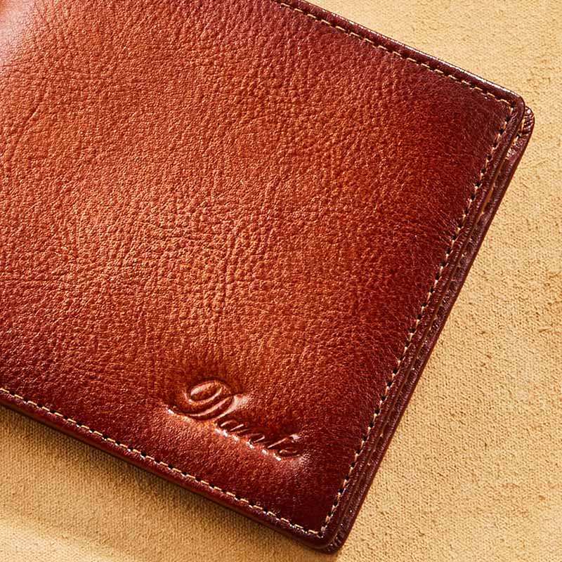 Retro Trifold Wallet For Men RFID Blocking Leather Purse