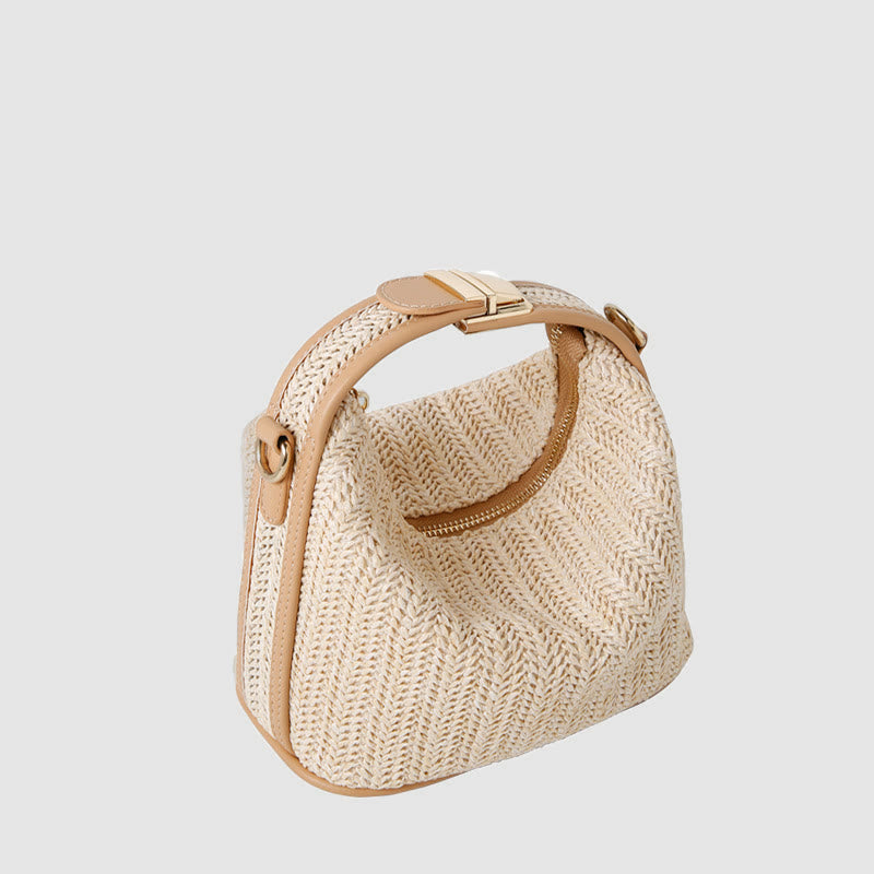 Crossbody Bag For Women Summer Beach Straw Shoulder Purse