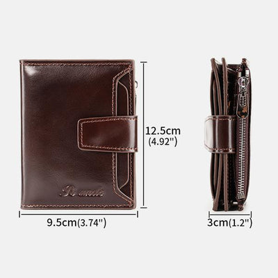 RFID Large Capacity Multi Card Leather Wallet