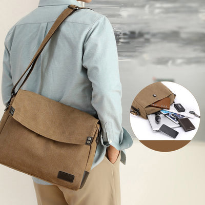 Casual Large Capacity Canvas Messenger Bag