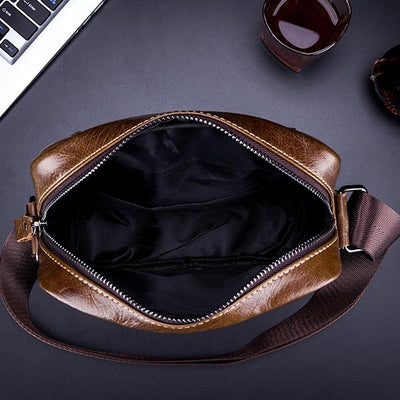 Bull Captain Genuine Leather Crossbody Bag