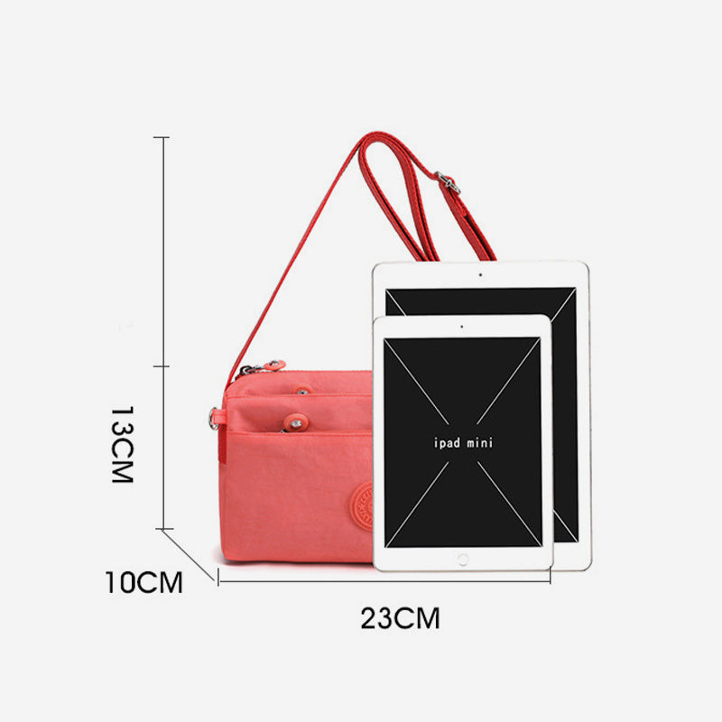 Lightweight Multi-Pocket Waterproof Crossbody Bag