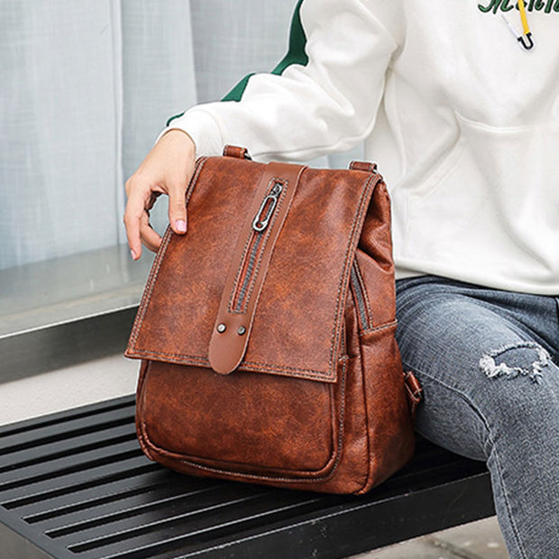 Women's Fashion Backpack Purses Multifunction Design Shoulder Bag with Shoulder Strap
