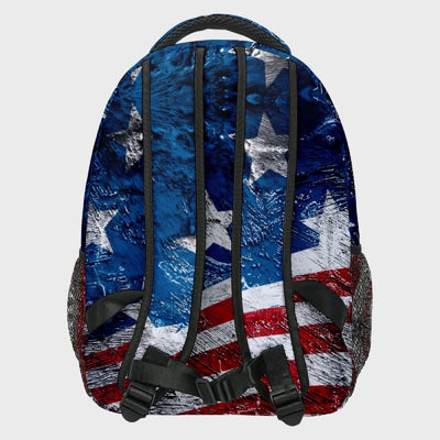 Backpack For Students College American Flag Print Laptop Daypack