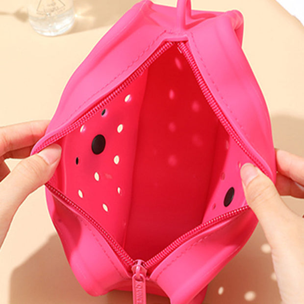 Deeppink Storage Bag For Women DIY Cartoon Butterfly Accessories Purse