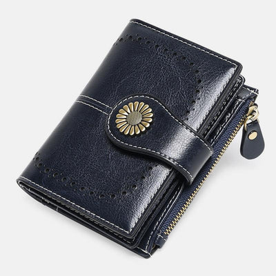 RFID Vintage Large Capacity Genuine Leather Wallet