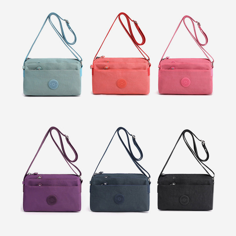 Lightweight Multi-Pocket Waterproof Crossbody Bag