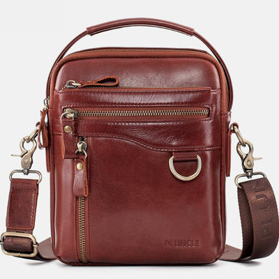 Multifunctional Genuine Leather Handbag Crossbody Bag