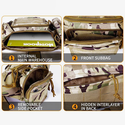 Camouflage Tactical Crossbody Bag Wear Resistant Hip Belt Waist Pack