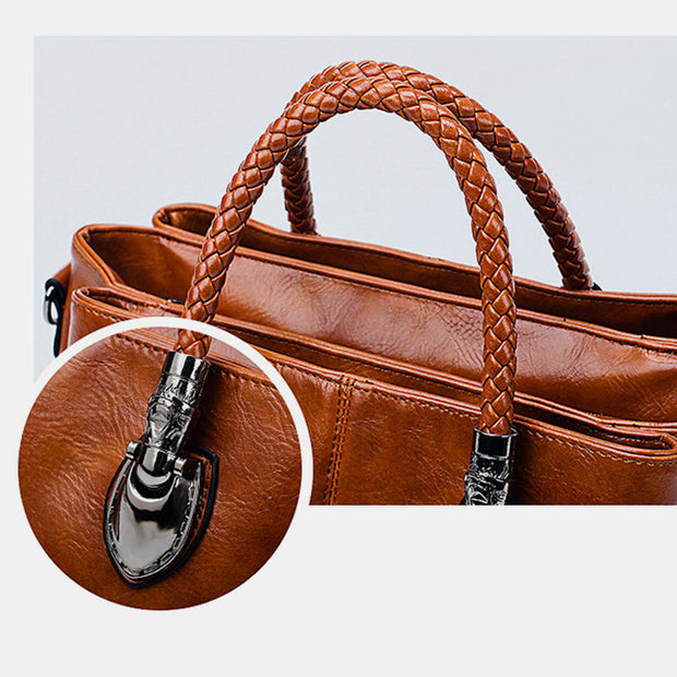 Classical Retro Multi-Pocket Handbag