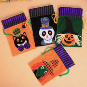 Halloween Decoration Candy Bag Velvet Pumpkin Witch Gift Bag