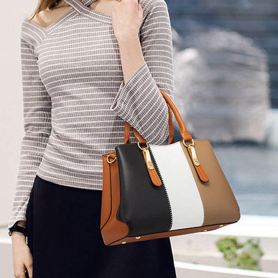 Contrast Color Bag Set For Women Simple Elegant Lady Bag