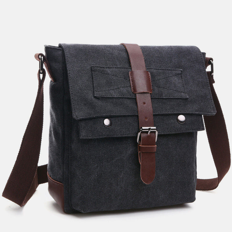 Multi-Pocket Retro Business Messenger Bag