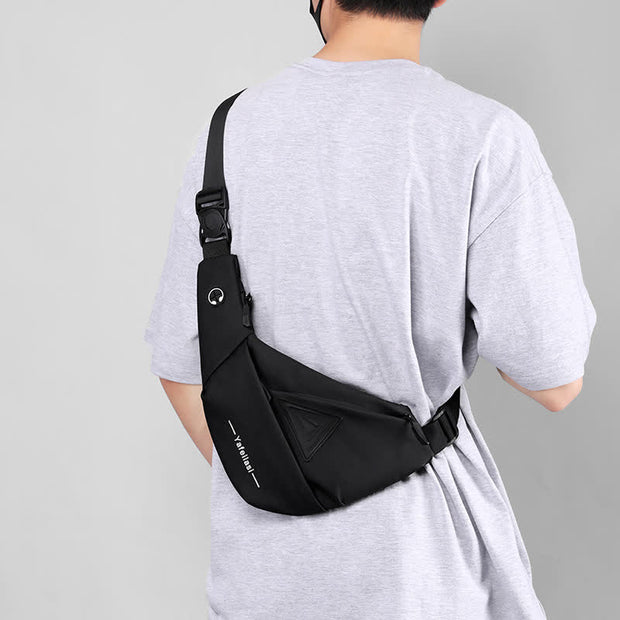 Sling Bag for Men Lightweight Slim Shoulder Bag Backpack Chest Bag