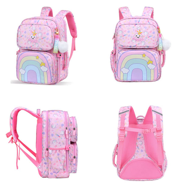 Cute School Backpack Middle Elementary Preschool Bookbag for Teen Kids Students