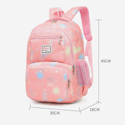 Backpack For Kids School Three-Piece Light Color Print Daypack