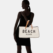 Large Capacity Canvas Tote Hold Everything Beach Travel Sports Handbag Shoulder Bag