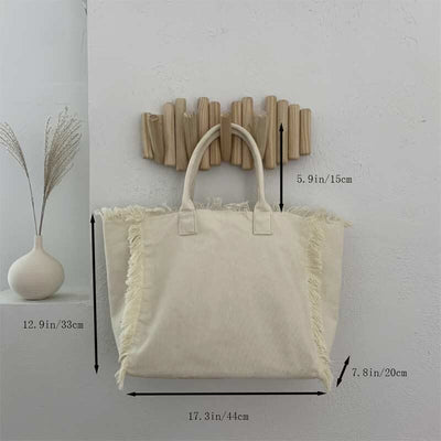 Tote Bag for Women Simple Large Capacity Canvas Shoulder Bag