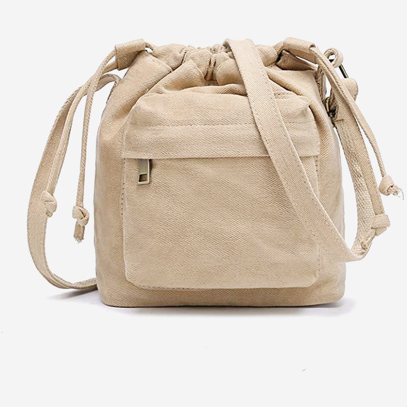 Cute Drawstring Bucket Crossbody Bag