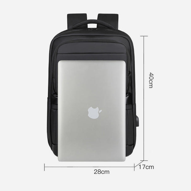 Gentle Backpack For Men USB Charging Business Large Laptop Bag
