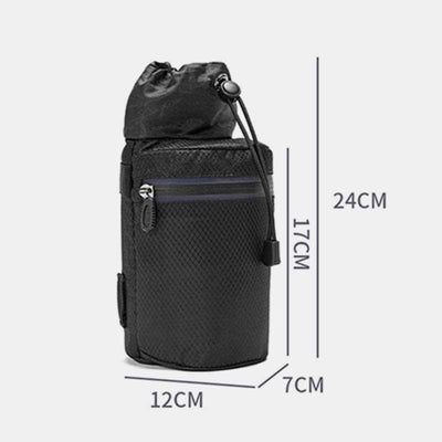 Bicycle Insulated Water Bottle Holder Bag Carrier with Shoulder Strap