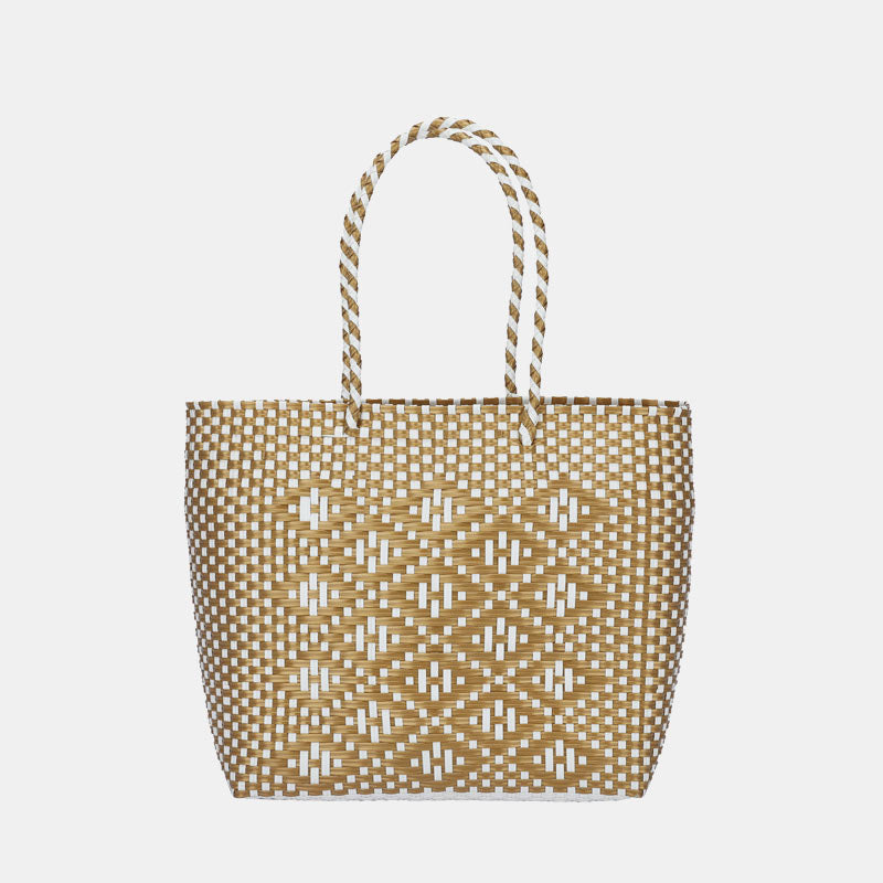 Large Capacity Woven Handbag Handmade Weaving Tote Bag for Beach Shopping