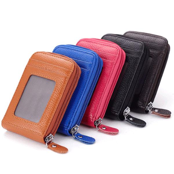 Large Capacity RFID Folding Wallet Card Holder