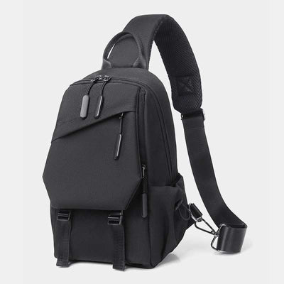 Sling Bag for Men Abrasion Resistant Casual Oxford Crossbody Backpack