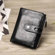 Anti-theft Apple Wallet Real Leather RFID Blocking Airtag Wallet