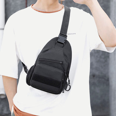 Sling Bag For Men Canvas Casual Sports Large Chest Bag